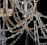 Varaluz - 270C06TR - Six Light Chandelier - Barcelona - Transcend Silver