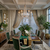 Varaluz - 270C06TR - Six Light Chandelier - Barcelona - Transcend Silver