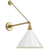 Visual Comfort Signature - TOB 2813HAB/S11-WHT - LED Barn Light - Academy Barn Light - Hand-Rubbed Antique Brass
