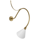 Visual Comfort Signature - TOB 2806HAB/S10-WHT - LED Barn Light - Academy Barn Light - Hand-Rubbed Antique Brass