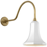 Visual Comfort Signature - TOB 2802HAB/S9-WHT - LED Barn Light - Academy Barn Light - Hand-Rubbed Antique Brass