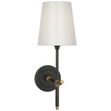 Visual Comfort Signature - TOB 2039BZ/HAB-WG-CL - LED Bath Sconce - Bryant - Bronze and Hand-Rubbed Antique Brass