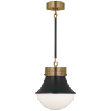 Visual Comfort Signature - KW 5221AB/BZ-WG - One Light Pendant - Precision - Antique-Burnished Brass and Bronze
