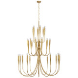 Visual Comfort Signature - JN 5074AGL - LED Chandelier - Acadia - Antique Gold Leaf