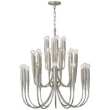 Visual Comfort Signature - JN 5073BSL - LED Chandelier - Acadia - Burnished Silver Leaf