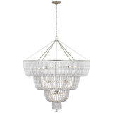 Visual Comfort Signature - ARN 5303BSL-WG - LED Chandelier - Jacqueline - Burnished Silver Leaf
