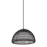 Alora - PD631416MBOP - One Light Pendant - Bondi - Matte Black/Opal Glass