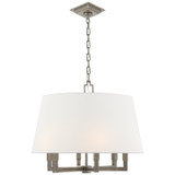 Visual Comfort Signature - SL 5820AN-NP - Six Light Pendant - Square Tube - Antique Nickel