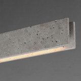 ET2 - E26266-TTVBZ - LED Linear Pendant - Lintel - Titanium Travertine / Bronze