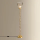 Hudson Valley - L2463-AGB - One Light Floor Lamp - Bleecker - Aged Brass