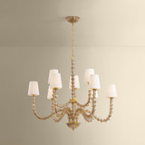 Hudson Valley - 6849-AGB - Nine Light Chandelier - Calumet - Aged Brass