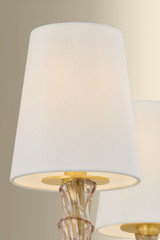 Hudson Valley - 6844-AGB - Four Light Chandelier - Calumet - Aged Brass