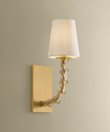 Hudson Valley - 6841-AGB - One Light Wall Sconce - Calumet - Aged Brass