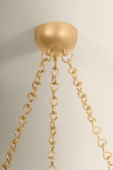 Hudson Valley - 6208-VGL - Eight Light Chandelier - Hayworth - Vintage Gold Leaf