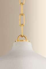 Hudson Valley - 5314-AGB/CCP - One Light Pendant - Southfields - Aged Brass