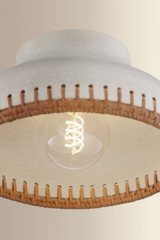 Hudson Valley - 5309-AGB/CCP - One Light Flush Mount - Southfields - Aged Brass
