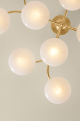 Hudson Valley - 5013-VGL - LED Semi Flush Mount - Bayberry - Vintage Gold Leaf