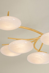 Hudson Valley - 5013-VGL - LED Semi Flush Mount - Bayberry - Vintage Gold Leaf