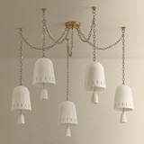 Hudson Valley - 3650-PBR/CIC - Five Light Chandelier - Omi - Patina Brass