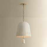 Hudson Valley - 3617-PBR/CIC - One Light Pendant - Omi - Patina Brass
