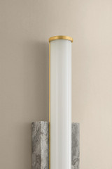 Hudson Valley - 3431-AGB - LED Wall Sconce - Stony Point - Aged Brass
