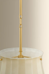 Hudson Valley - 3113-AGB - One Light Pendant - Nevins - Aged Brass
