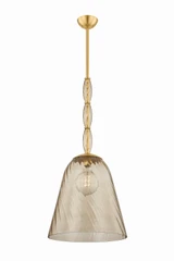Hudson Valley - 2417-AGB - One Light Pendant - Bleecker - Aged Brass