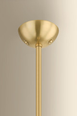 Hudson Valley - 2417-AGB - One Light Pendant - Bleecker - Aged Brass