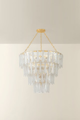 Hudson Valley - 1720-VGL - 21 Light Chandelier - Tappan - Vintage Gold Leaf