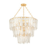 Hudson Valley - 1713-VGL - 13 Light Chandelier - Tappan - Vintage Gold Leaf