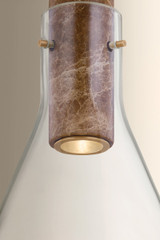 Hudson Valley - 1613-PBR - One Light Pendant - West Hill - Patina Brass