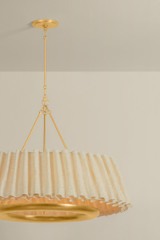 Hudson Valley - 1540-VGL - LED Chandelier - Beechford - Vintage Gold Leaf