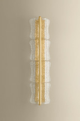 Hudson Valley - 1374-AGB - Four Light Wall Sconce - Fosterdale - Aged Brass