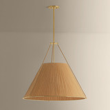 Hudson Valley - 1145-AGB - Five Light Chandelier - Sunside - Aged Brass