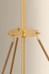 Hudson Valley - 1145-AGB - Five Light Chandelier - Sunside - Aged Brass