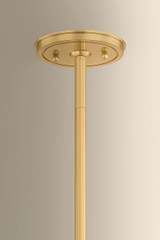 Hudson Valley - 1143-AGB - Three Light Pendant - Sunside - Aged Brass