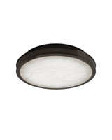 Currey and Company - 9999-0087 - LED Flush Mount - Aydan - Natural / Oil Rubbed Bronze