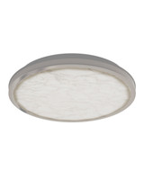 Currey and Company - 9999-0086 - LED Flush Mount - Aydan - Natural / Antique Nickel