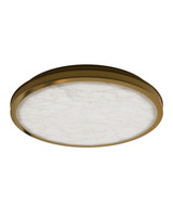 Currey and Company - 9999-0084 - LED Flush Mount - Aydan - Natural/Polished Antique Brass