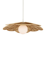 Currey and Company - 9500-0032 - One Light Outdoor Pendant - Cabo - Natural / Cream / White
