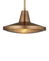 Currey and Company - 9500-0026 - One Light Pendant - Mariner - Antique Brass/Clear