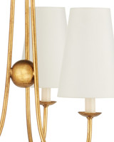 Currey and Company - 9000-1483 - Three Light Chandelier - Brayden - Antique Gold Leaf
