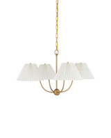 Currey and Company - 9000-1482 - Four Light Chandelier - Cedric - Brass