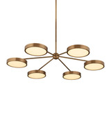 Currey and Company - 9000-1476 - LED Chandelier - Merrick - Polished Antique Brass / White