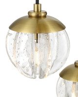 Currey and Company - 9000-1473 - LED Chandelier - Wexler - Polished Antique Brass / Clear