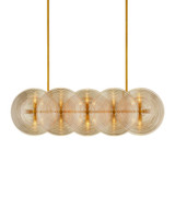 Currey and Company - 9000-1458 - Ten Light Chandelier - Whirlwind - Pale Yellow / Brass