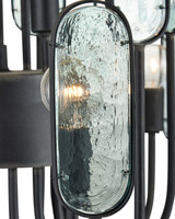 Currey and Company - 9000-1446 - 12 Light Chandelier - Ettore - Clear / Blacksmith