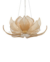 Currey and Company - 9000-1430 - LED Chandelier - Oblivion - Natural / Coco Cream