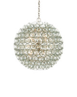 Currey and Company - 9000-1429 - Nine Light Chandelier - Eau de Vie - Clear / Contemporary Silver Leaf / Contemporary Silver