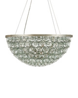 Currey and Company - 9000-1428 - Six Light Chandelier - Eau de Vie - Clear / Contemporary Silver Leaf / Contemporary Silver